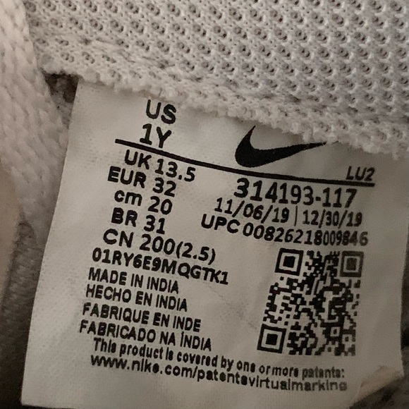 🚫SOLD•Ⓜ️🚫 Kids Nike Air Force 1 Low Size Y1 - Picture 7 of 7